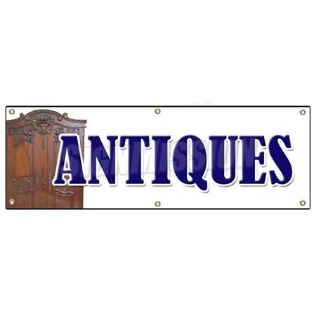 Signmission ANTIQUES BANNER SIGN antique shop dealer signs furniture collectibles coins B-72 Antiques